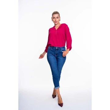 MAYO-CHIX MICHELLE BLÚZ KREPP/3/4 UJJÚ HOSSZABB 226767