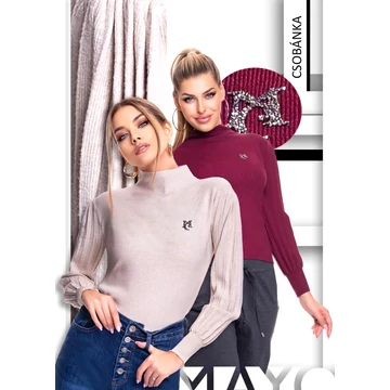 MAYO-CHIX CSOBÁNKA PULÓVER 1835 KÖTÖTT/BORDÁS UJJÚ/KIS CSILI 289311